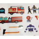 Autocollants - Pompiers et &eacute;quipements - 1,8 cm
