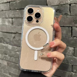 Magsafe Bling Glitteri jaoks l&auml;bipaistev p&otilde;rutuskindel &uuml;mbris iPhone 16 12 13 14 15 Pro Max Plus Armor k&otilde;va objektiivi kaitsekate iPhone 16 Pro Max