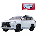 1/18 Lexus LX570 maastur Sport M&auml;nguauto Valatud Metallmudel Miniatuur T&otilde;mmatav Heli Valgus Uksed Avatavad Koguja Kingitus Lastele valge