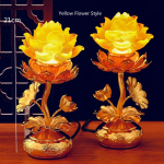 Majapidamise seitsmev&auml;rviline glasuuritud lootose k&uuml;&uuml;nlajalad, Palve Buddha ees, Feng Shui, Kodune tempel budistlikud ohvriannid