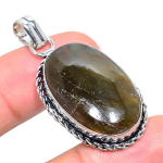Labradorite Handmade 925 Sterling Silver Jewelry Pendant 1.85 h2f31