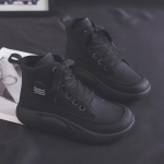 2023 Retro Martin Naiste Nahast Armsad Suure Peaga Keskmise K&otilde;rgusega Hingavad Vabaaja Saapad 39 must