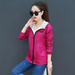 Kahepoolne kraavikmantel naistele kevad-s&uuml;gisriided kapuutsiga tuulejope naiste &uuml;ler&otilde;ivad topid &uuml;li&otilde;pilaste mantlid 3XL XS roosa punane v&auml;rv