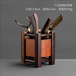 Tea Art Six Gentlemen komplekt, must sandlipuu lill, pirnipuu teetuubi teetseremoonia Kung fu teede t&ouml;&ouml;riistatarvikud Five-piece Set