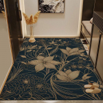 Libisemiskindlad, mustust h&uuml;lgavad PVC sissep&auml;&auml;sumatid - pesuvabad ja vastupidavad vaibad majapidamistele 60x90 cm