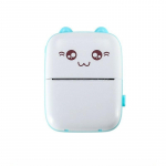Mini termoprinter Juhtmevaba BT Foto Memo Valede k&uuml;simuste printimine Silt Bluetooth-printer Kaasaskantav Without Thermal Paper sinine