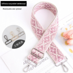 5 cm reguleeritav mitmev&auml;rviline naiste kotirihm - kaleidoskoopmuster, lai, risti &uuml;mber keha kantav Bright Silver Buckle