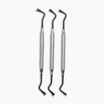 1 pc or 2 pcs or 3 pcs Titanium Dental Implant Gingival Retraction Dental Gum Separator Isolation Surgical Tool Gingival Retractor Double Ends 3 pieces mixed