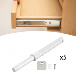 Push Out Door latches Catches Fittings Damper Spring on Close Cabinet Hardware for Bedroom valge