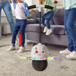 -Pogo pall k&auml;epidemega, Pogo kepk, lastele, valge