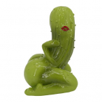 Seksikas hapukurgi ornament k&auml;sitsi valmistatud vaigust valmistatud marineeritud kurgi kujuke, lauapealne uljas hapukurgi kujuke, nali, kingitus hapukurgis&otilde;pradele roheline