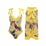 Euroopa ja Ameerika stiilis kokkukogutud seljaosaga seljavaba &uuml;hes t&uuml;kis ujumistrikoo Medium