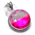 Bi-Color Tourmaline Handmade 925 Sterling Silver Jewelry Pendant 2.01 h3k99