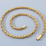 50-65CM 6MM Keti kaelakee choker meestele Luksuslik kullav&auml;rvi roostevaba teras meeste kaelakeed Parimad s&otilde;brad Poisid S&uuml;nnip&auml;ev Ehted Kingitused 55CM