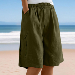 Naiste paeltega spordip&uuml;ksid, t&ouml;&ouml;shortsid ja vabaajap&uuml;ksid L armee roheline v&auml;rv