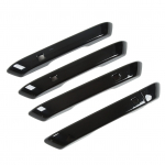 5 tk Auto v&auml;lisk&uuml;lje uksek&auml;epideme katte sisekujunduse kleebis l&auml;ikiv must asendus Kia Carnival KA4 jaoks