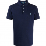 Polo Ralph Lauren &Uuml;hev&auml;rviline V&auml;ikese Poniga Tikandiga Slim Fit L&uuml;hikeste Varrukatega Polos&auml;rk Meeste &uuml;laosad Tumesinine 710671764-072 XS