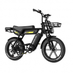 KOOLUX X9 Pro T&auml;iskasvanute Linna Elektrijalgratas 20*4 Tolli Paksud Rehvid Elektrijalgratas 48V15.6AH Kahekordne Aku Maastikuratas must