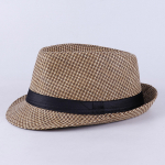 Klassikaline Panama Hat Unisex Gangster Cap Beach Sun Hat Band p&auml;ikesek&uuml;bar A