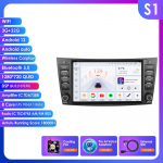 Ossuret 8 Mercedes Benz E-klassi W211 E200 E220 E300 E350 E240 E270 E280 W219 jaoks koos autoraadio toe, juhtmevaba intelligentse DVR-i, Carplay ja Android Auto'ga S1 8Core 3G 32G AI