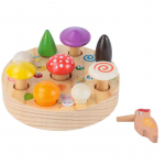 Beebi Montessori m&auml;ngud Puidust m&auml;nguasjad Seente korjamine Putukate p&uuml;&uuml;dmine Lauam&auml;ng Varajane haridus Peenmotoorika treening Suuruse sobitamise m&auml;ng
