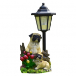 Aia kuju LED p&auml;ikeselambiga Ilmastikukindel Automaatne laadimine V&auml;lispatio Skulptuuri dekoratsioon LED valgus