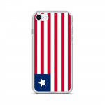 Coque pour iPhone - PIXELFORMA - iPhone 8 - Drapeau du Liberia - Silikoonist supp - Design l&eacute;ger