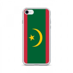 Coque pour iPhone - PIXELFORMA - iPhone 7 - Drapeau de la Mauritanie - Silikoonist supp - Design l&eacute;ger