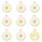 5 tk Flower Daisy ripatsi sulamist tilk&otilde;li amuletid k&auml;ev&otilde;rude k&otilde;rvar&otilde;ngaste jaoks ehete leidmiseks 16mm