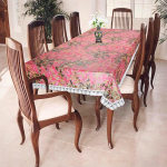 Premium 6-8 kohaline s&ouml;&ouml;gilaua kate, veekindel ja tolmukindel (Digitaalne roosa, 60x90 tolli - 6-8 kohaline) 90 x 60 inch (Rectangular roosa