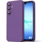 Coque de Protection - BOOLING - Samsung Galaxy A17 4G/5G - Silicone Liquide Anti-Rayure Violet Fonc&eacute;