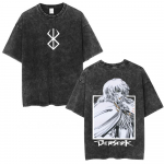 Jaapani Anime Berserk Guts Vintage Pesitud T-s&auml;rk Griffith M&otilde;&otilde;gamees Gatsu Ohver Zodd T-s&auml;rgid Unisex Puuvillane Vabaaja T-s&auml;rk S