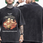 Vintage Pestaudusega Rockb&auml;ndi Limp Bizkit T-s&auml;rk Meeste Naiste R&otilde;ivad Mood Hip Hop Gooti &Uuml;lisuur L&uuml;hikeste Varrukatega T-s&auml;rk T&auml;navamood L