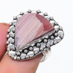 Natural Noreena Jasper Gemstone 925 Sterling Silver Jewelry Ring Size 9 k7w50