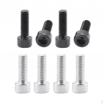 8Pcs/Lot Water Bottle Cage Bolts Holder Screws Hex Socket Screws, fits Bikes Bicycles, Black +