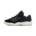 Air Jordan 11 Retro Low PS 72-10 Laste tossud Must Valge Seil 505835-001 28
