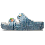 SZA x Crocs Classic Cozzzy Sandaal Denim Unisex Tossud Sinine 208327-90H 37-38