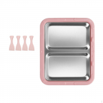 Ice Cream Maker Yogurt Rolls Tray Homemade Easy to Clean Fun Parent Child Activities DIY Versatile Pink No Lid