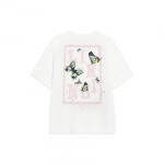 Li Ning Kultuurisarja Tr&uuml;kiga Vaba L&otilde;ikega &Uuml;mara Kaelusega L&uuml;hikeste Varrukatega T-s&auml;rk Meestele Valge AHST203-1 XL