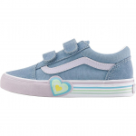 Vans Old Skool V Classics Moodsad Mugavad Madalad Laste Rula Kingad Laste toss Sinine VN000D4DCFL 34