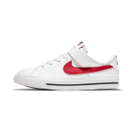 Nike Court Legacy Vabaaja libisemiskindlad l&ouml;&ouml;gisummutavad vastupidavad madalad laste rula kingad Laste tossud Valge Punane DA5381-105 28 white