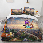 3D multikas film Aladdin tekikott komplekt HD tekkikate lastele voodipesu komplektid voodipesu magamistoa dekoratsioon AU Single 140x210