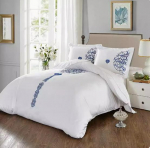60ndate tikanditega puuvillasatiinist voodipesukomplekt - neli osa Single Duvet Cover 2.4x2.4 (Fits 220x220 Duvet)