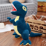 1 tk 45cm-160cm Dinosaurus Pl&uuml;&uuml;s M&auml;nguasi T&auml;idisega Pl&uuml;&uuml;s T-Rex Padi Poiste M&auml;nguasi Suur Suurus Dinosaurus Pehme Nukk S&uuml;nnip&auml;evakink Lastele 45cm sinine
