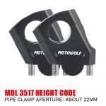 Motokrossi Lenksuklamber Yamahale BMW-le Mootorratta Tarvikud Kinnitus Pit Bike Universaalne 22mm 28mm Pikendusadapter Mootorratta Lenksu T&otilde;stik h&otilde;be