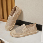 CRLAYDK Klassikalised naiste mokassiinid Espadrillid Slip-on Elegantne vabaaja kerged kingad Naiste reisimiseks Hingavad jalutusk&auml;igud 39 brown