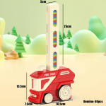 Automaatne ladumise doominorong elektriline auto intelligentsus hariduslikud m&auml;nguasjad DIY v&auml;rvilised doominokomplekt m&auml;ng lastele pusle kingitus