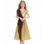 Lapsed T&uuml;drukud Kreeka M&uuml;toloogiline Jumalanna Antiik-Rooma Kleopatra Kleit Lapsed Halloween Cosplay Kost&uuml;&uuml;mid Lasteaia Etendus Rollim&auml;ngu Riietus 120cm kuld