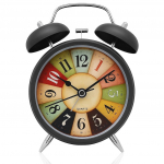 Lauakell Retro Kahekordse Kellaga Metallraamiga &Auml;ratuskell &Ouml;ise Taustavalguse Funktsiooniga ja Vaikse Liikumisega, Voodi&auml;&auml;rne Helendav &Auml;ratuskell &Otilde;pilastele Onesize