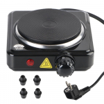 Kuum pliidiplaat Mini elektriline k&uuml;ttekeha Pliit Multifunktsionaalne k&ouml;&ouml;giseade Piima Vee Kohvi K&uuml;tteahi EL Pistik 500W 220V Universaalne Black EU Plug